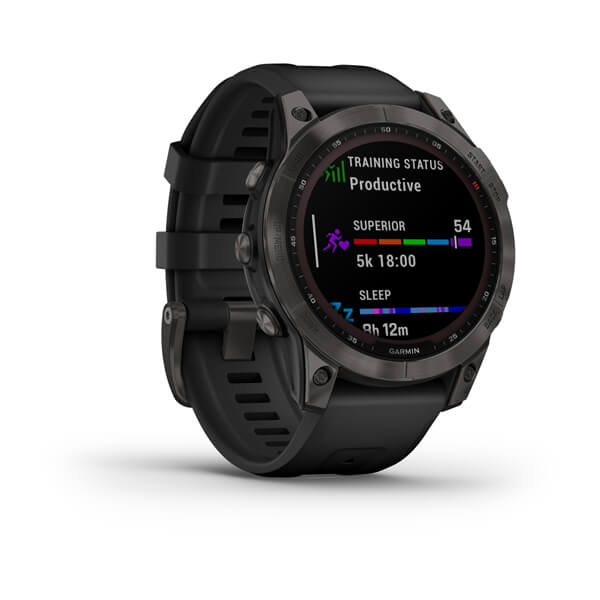 Часы Fenix 7 Sapphire Solar Titanium (Carbon grey)